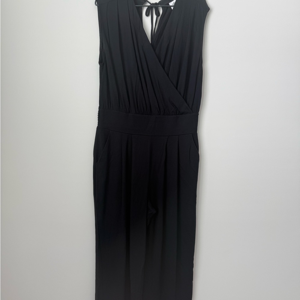 CAbi Black V-Neck Jumpsuit